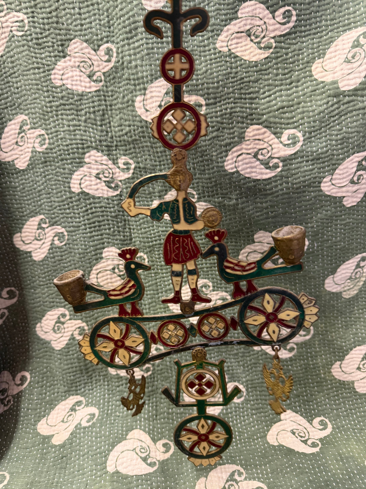 ENAMEL CANDLE HOLDER