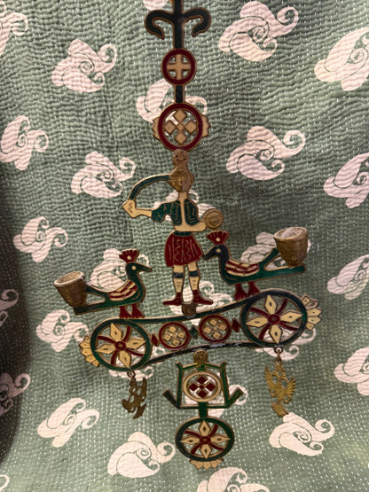 ENAMEL CANDLE HOLDER