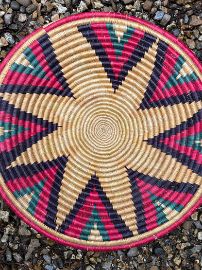 CIRCULAR WOVEN BASKET