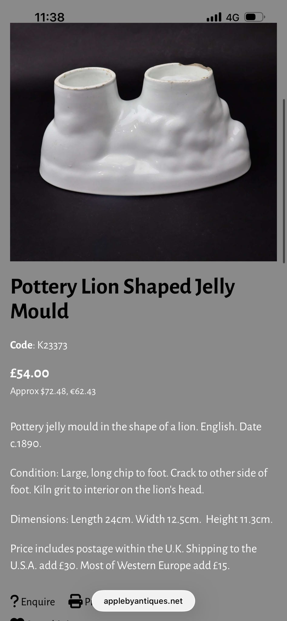 19th C JELLY MOULDS