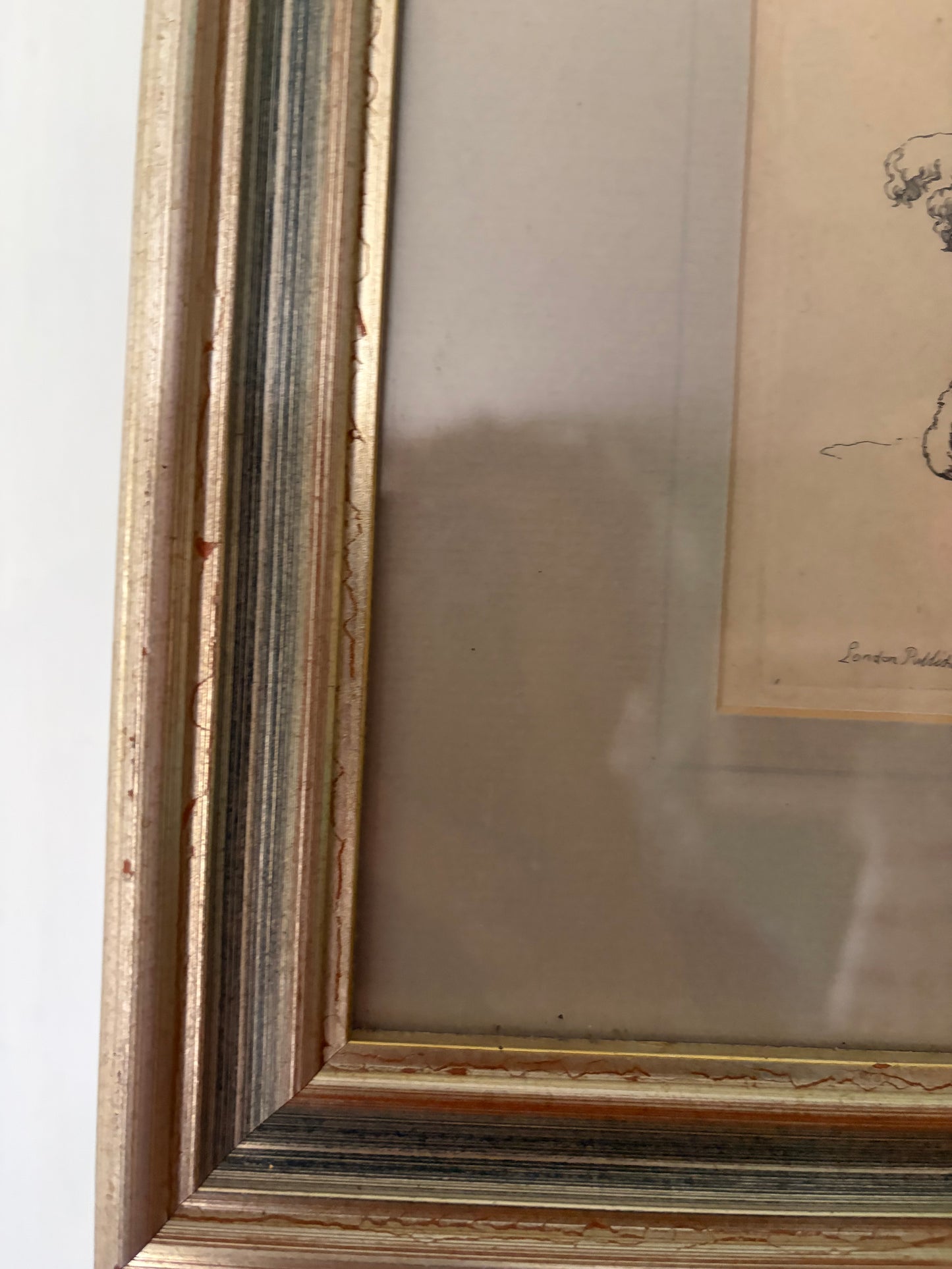 SILVER FRAME DOGS PRINT