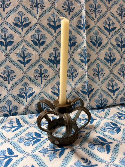 BRASS CROWN CANDLESTICK