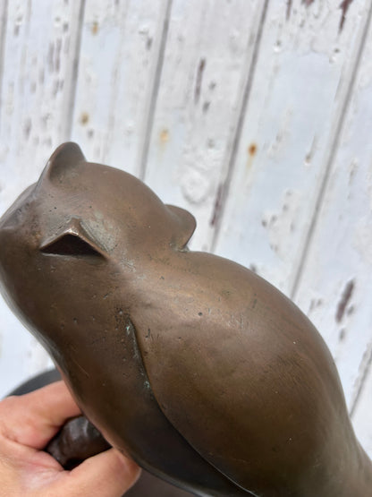 ART DECO OWL SCULPTURE
