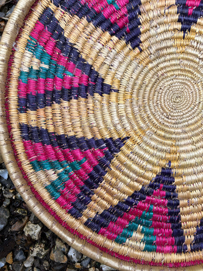 CIRCULAR WOVEN BASKET
