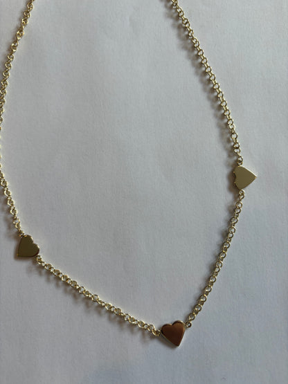 HEARTS AND STAR NECKLACE