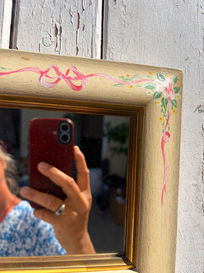 SMALL PAINTED MIRROR