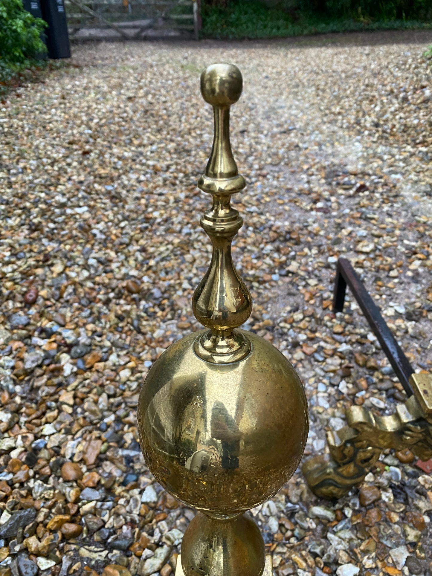 BRASS FIRE DOGS
