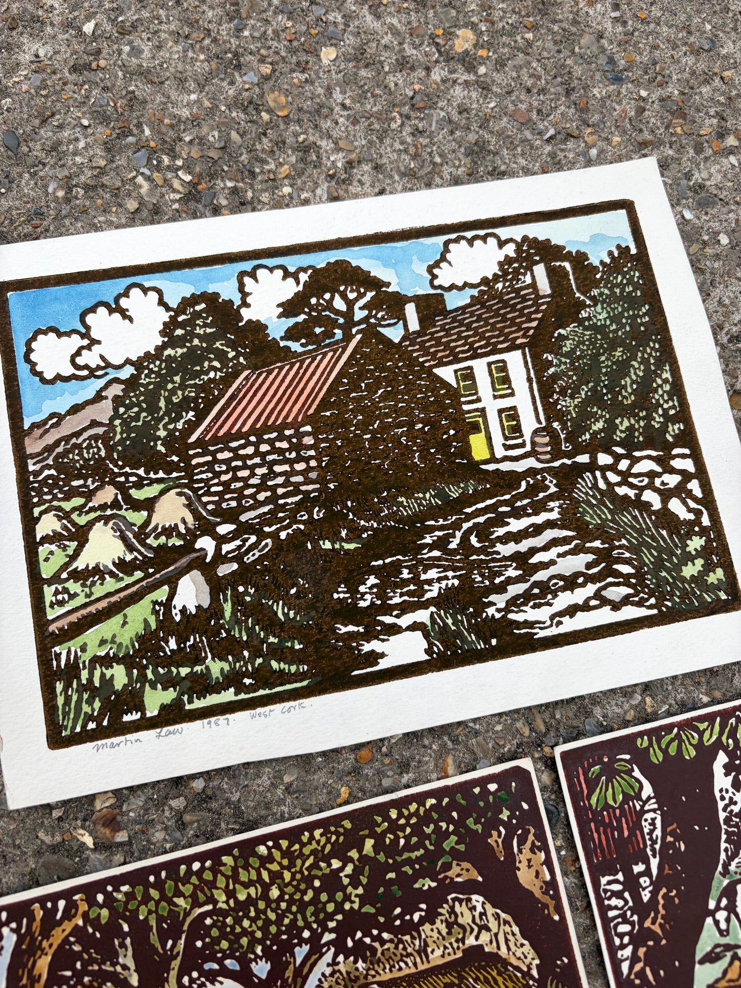 WOODCUTS x 3
