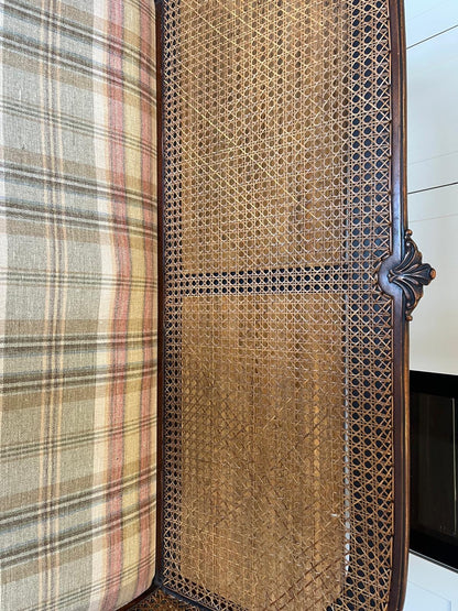 CANE BACKED SOFA