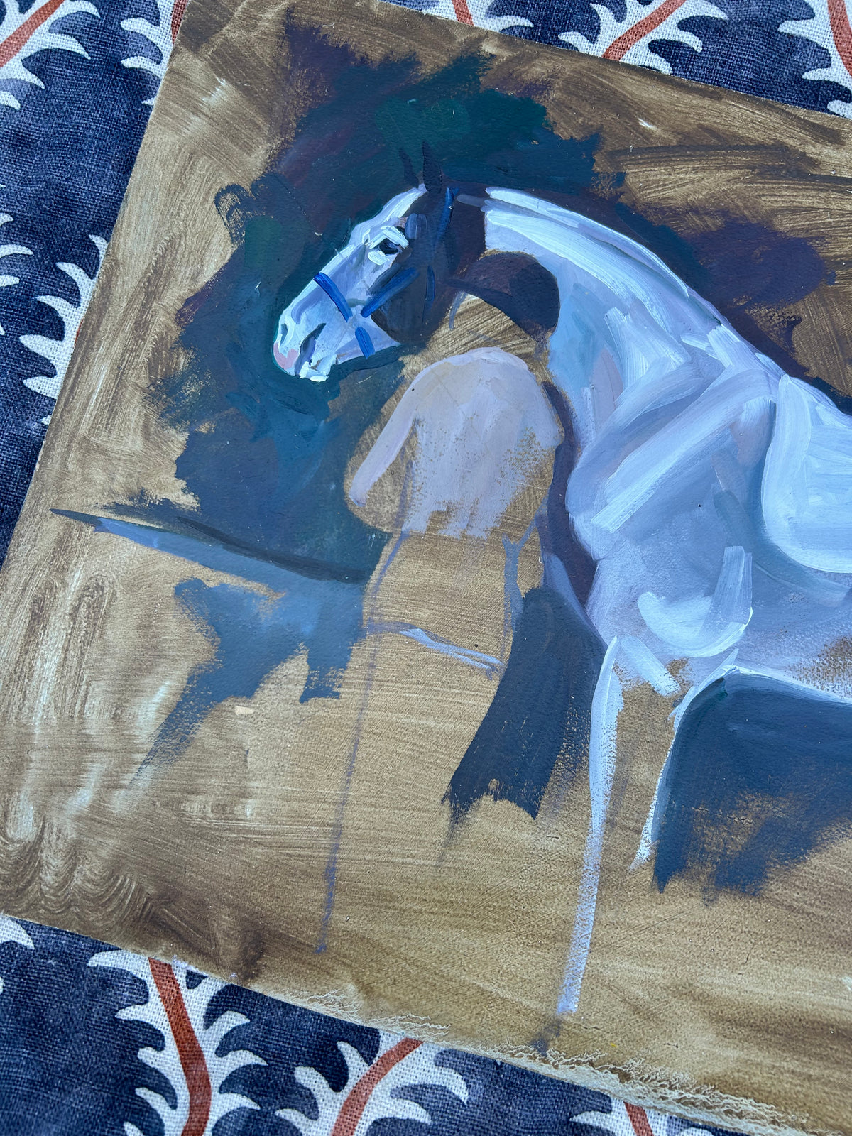 HORSE OIL ON BOARD