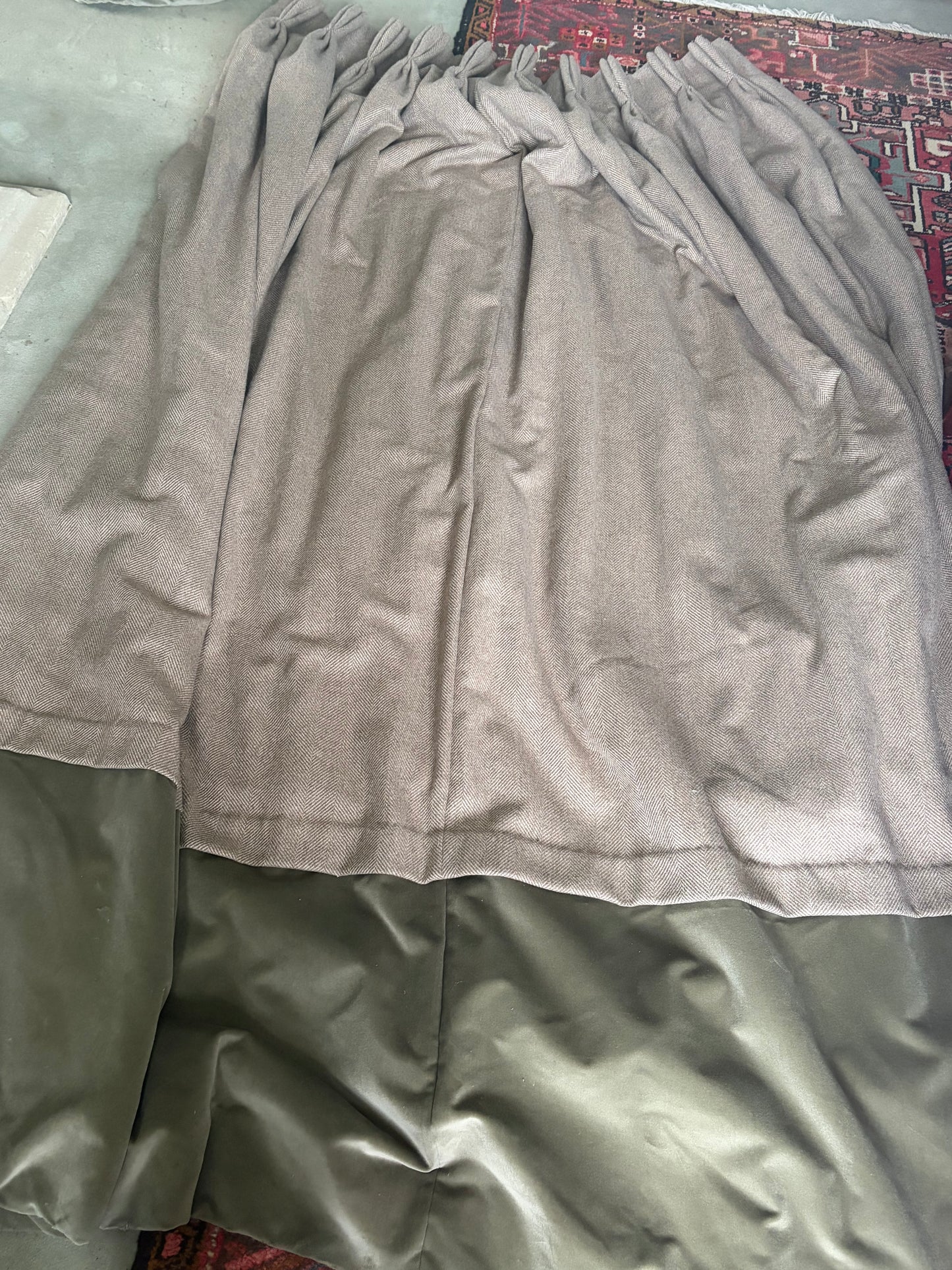 VELVET AND TWEED CURTAINS