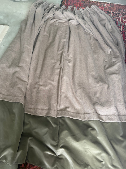 VELVET AND TWEED CURTAINS