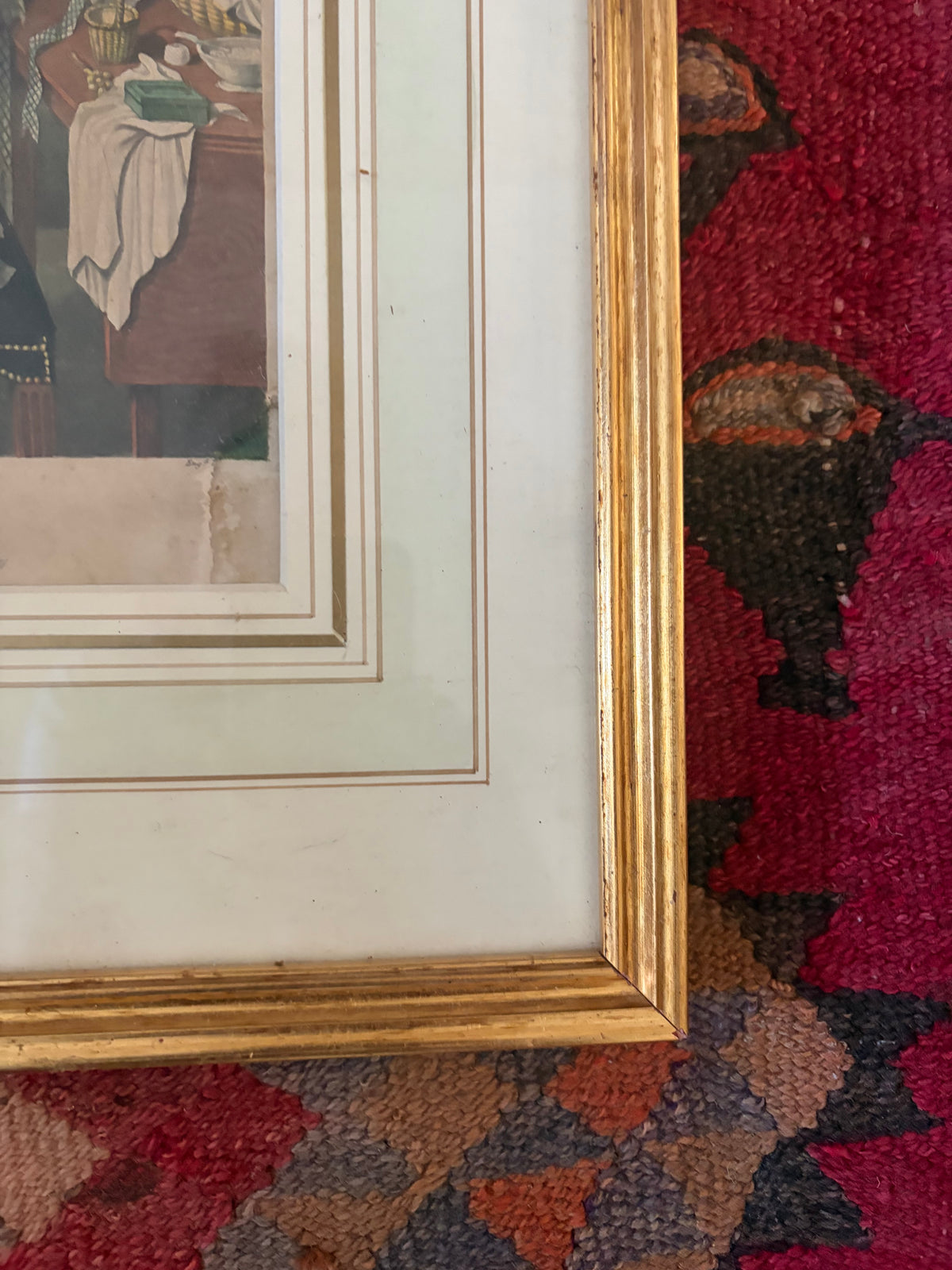 GILDED FRAME AND PRINT