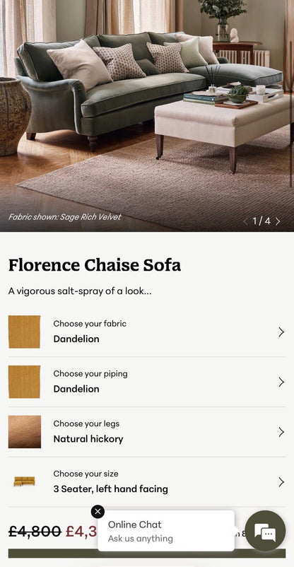 YELLOW CORNER SOFA