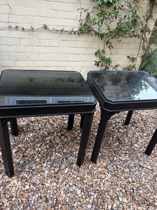 PAIR OF SIDE TABLES