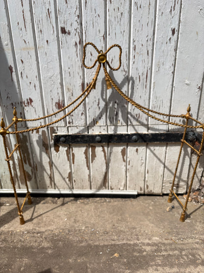 SET OF BRASS SHELVES