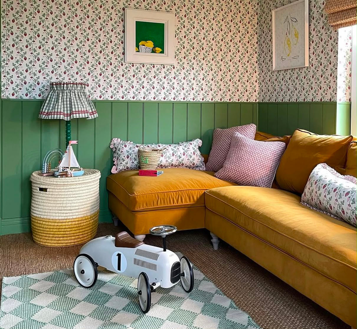 YELLOW CORNER SOFA