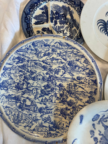 BLUE AND WHITE PLATES