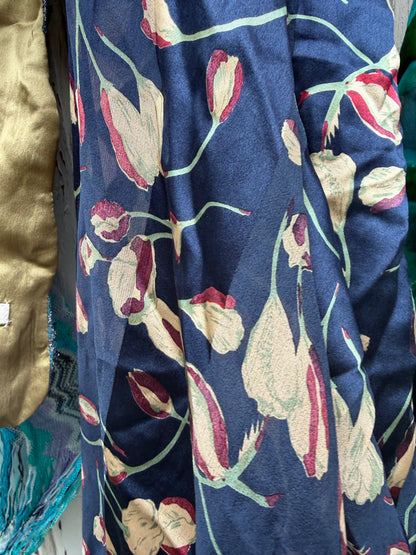 5 SILK SCARVES