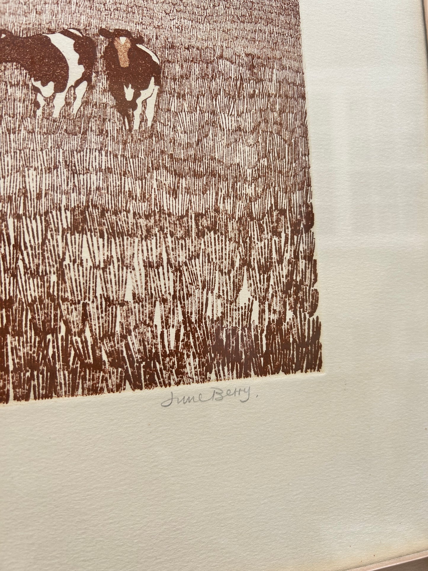 FRAMED WOODCUT