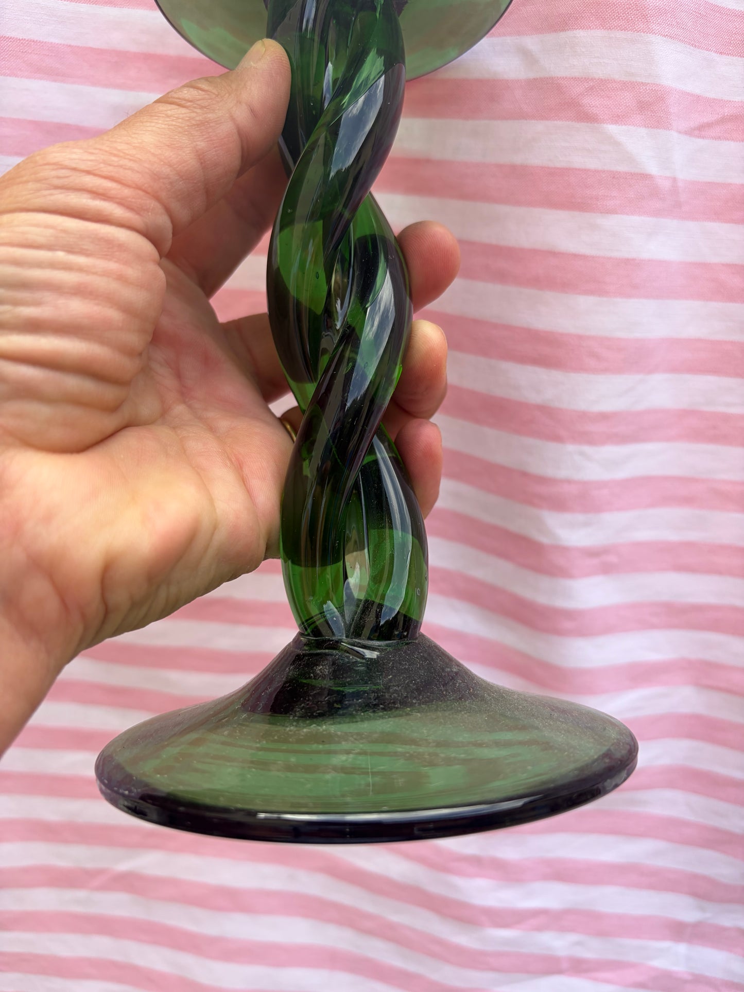 GLASS CANDLESTICK