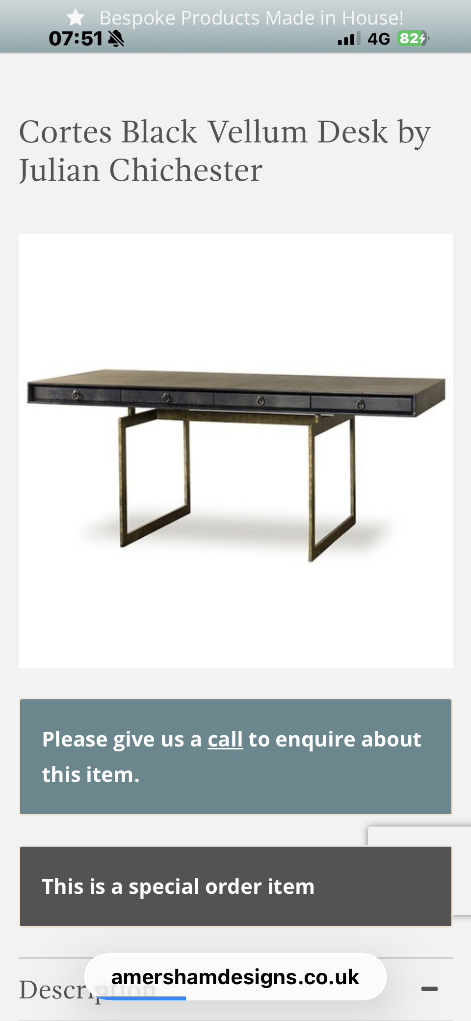 JULIAN CHICHESTER CORTES DESK