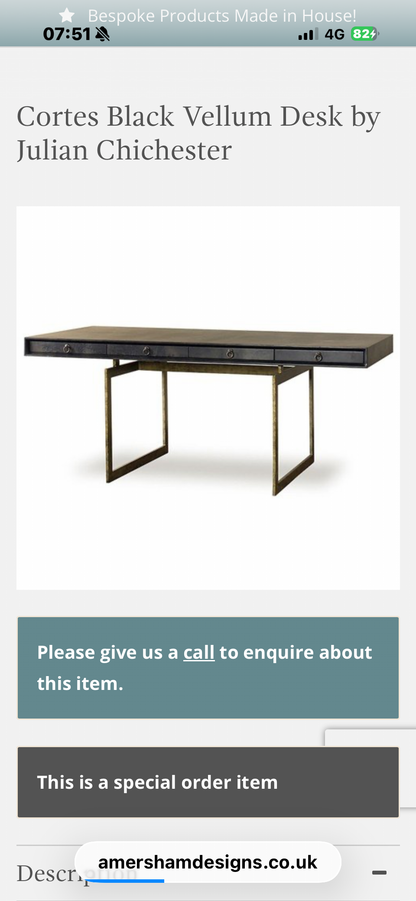 JULIAN CHICHESTER CORTES DESK