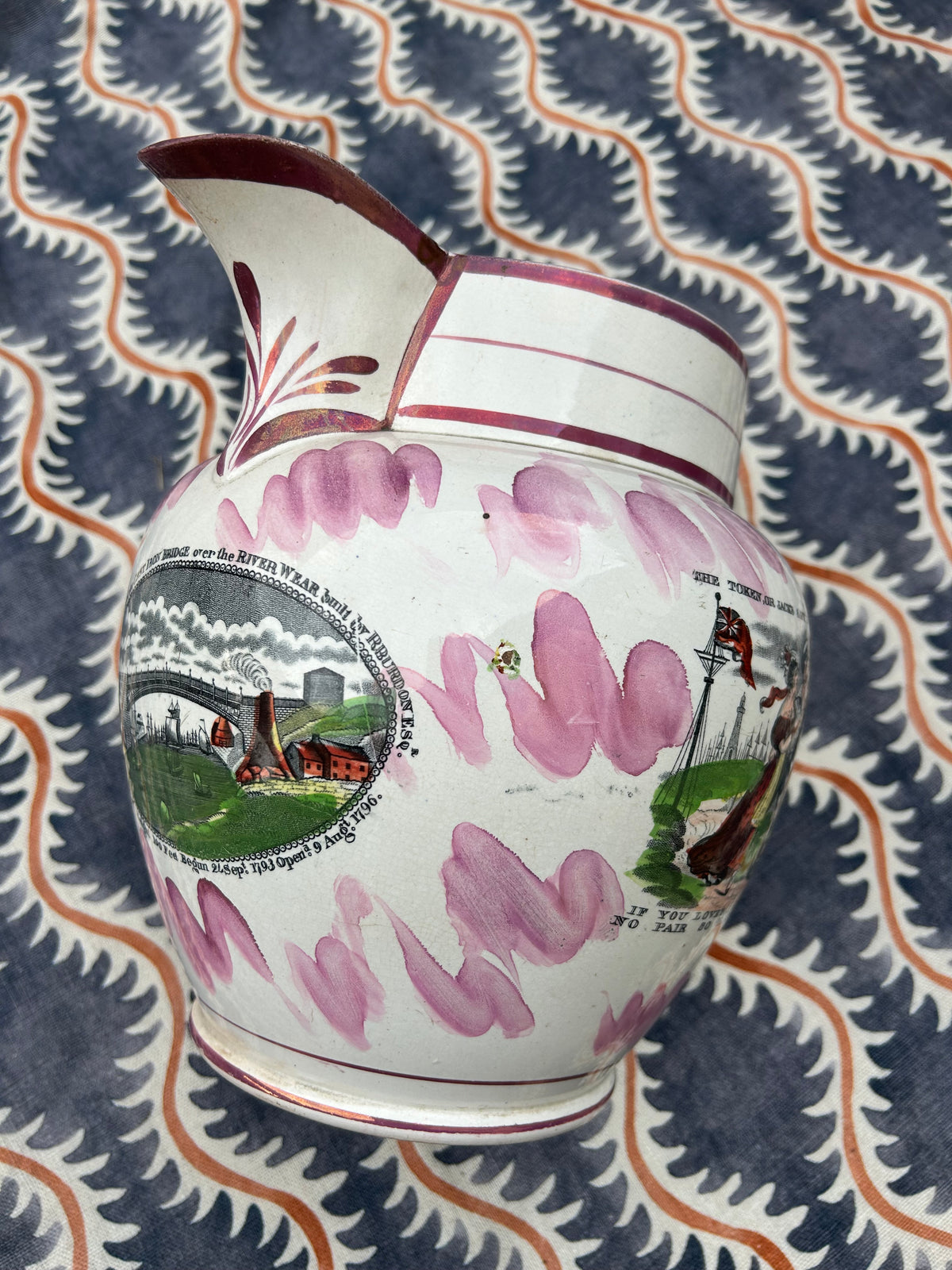 LARGE SUNDERLAND JUG