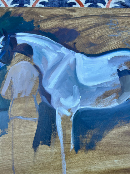 HORSE OIL ON BOARD