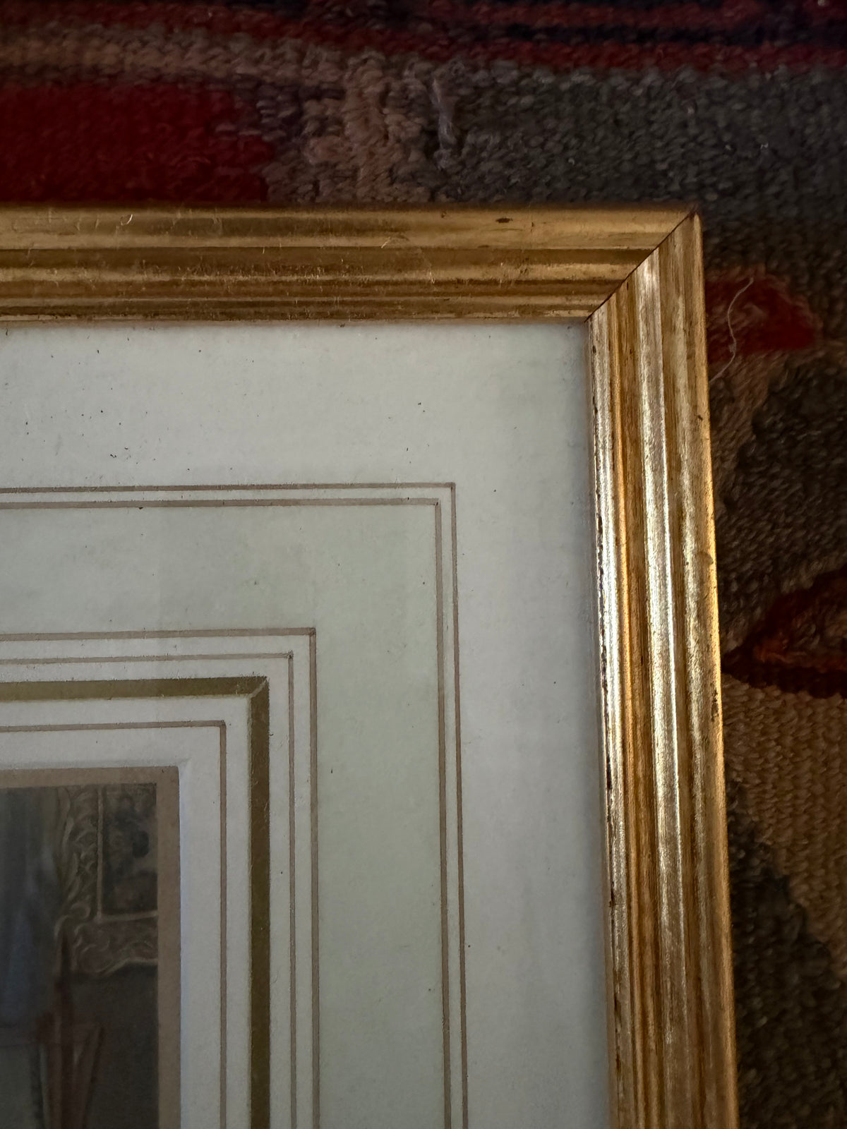 GILDED FRAME AND PRINT