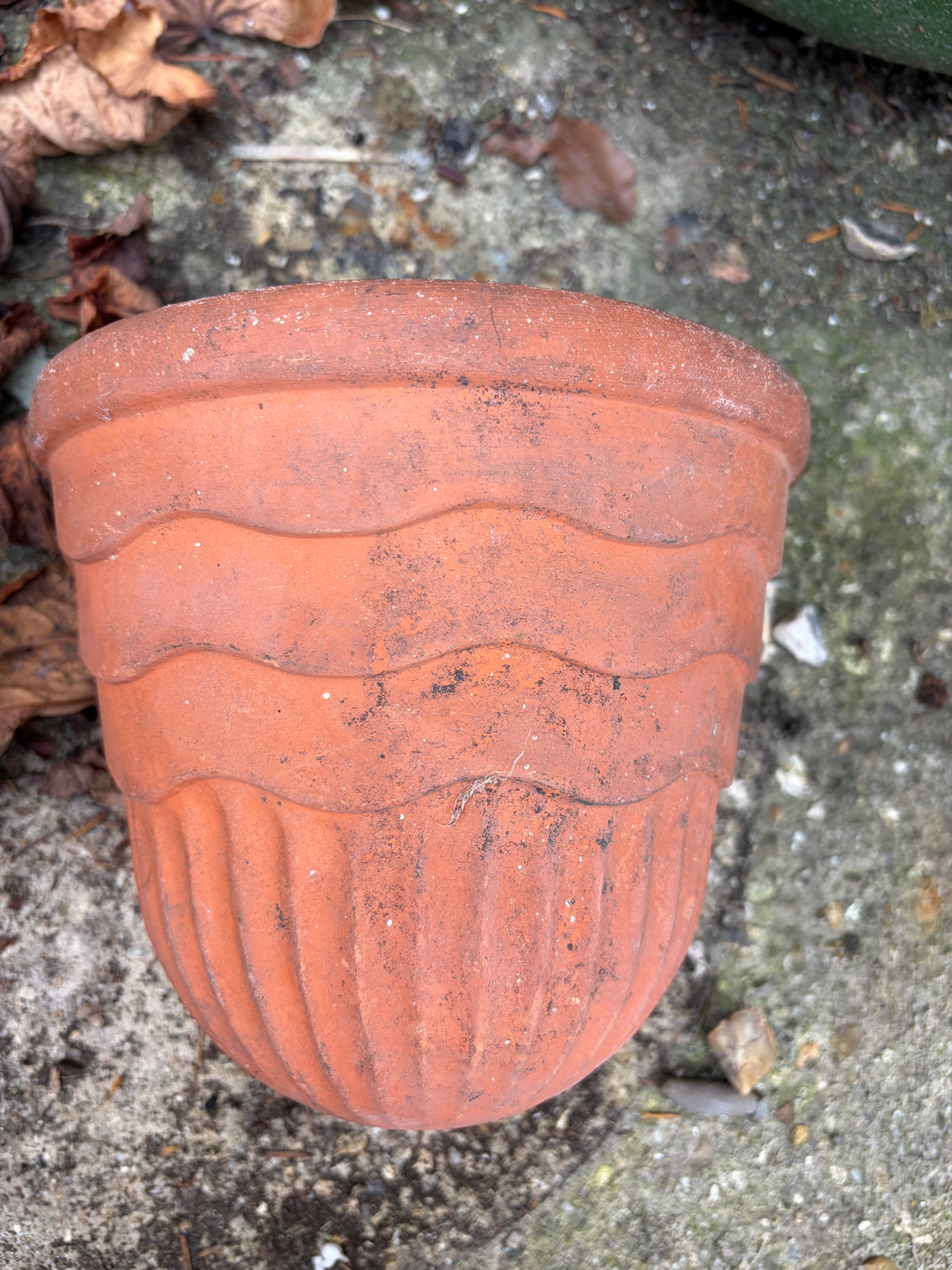 3 TERRACOTTA WALL BASKETS