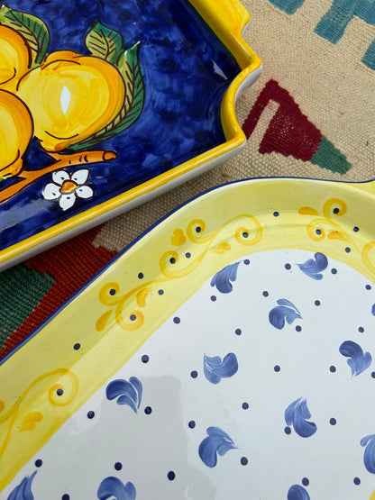 PAINTED CERAMIC TRAYS