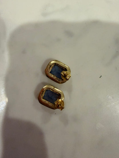 BLUE TOPAZ & GOLD
