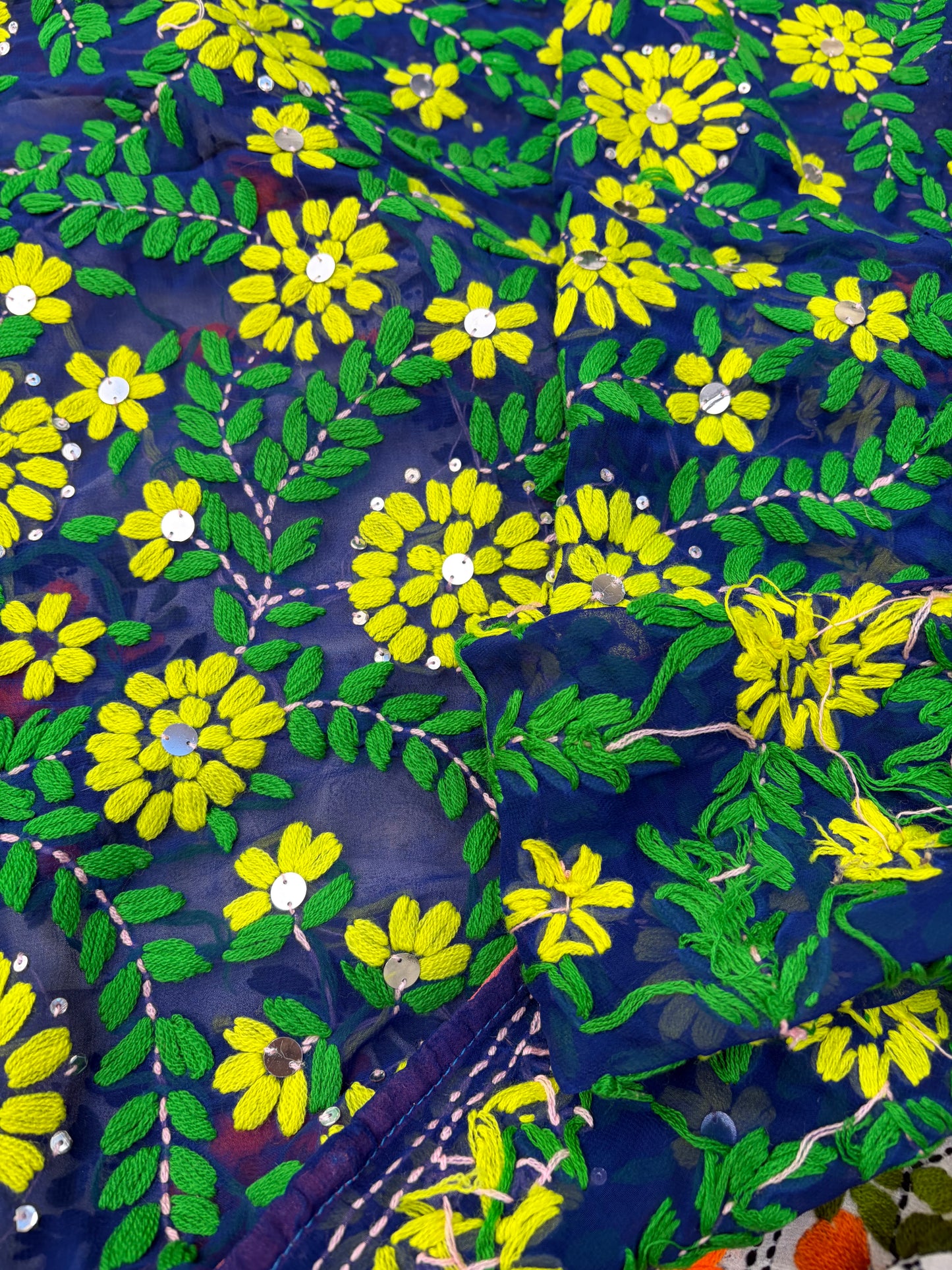 EMBROIDERED SILK