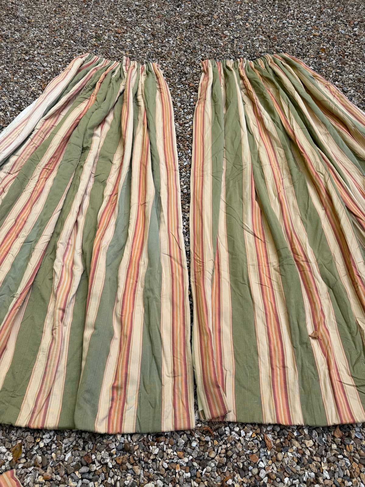 STRIPED SILK CURTAINS