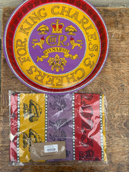 TRAY AND TEATOWEL