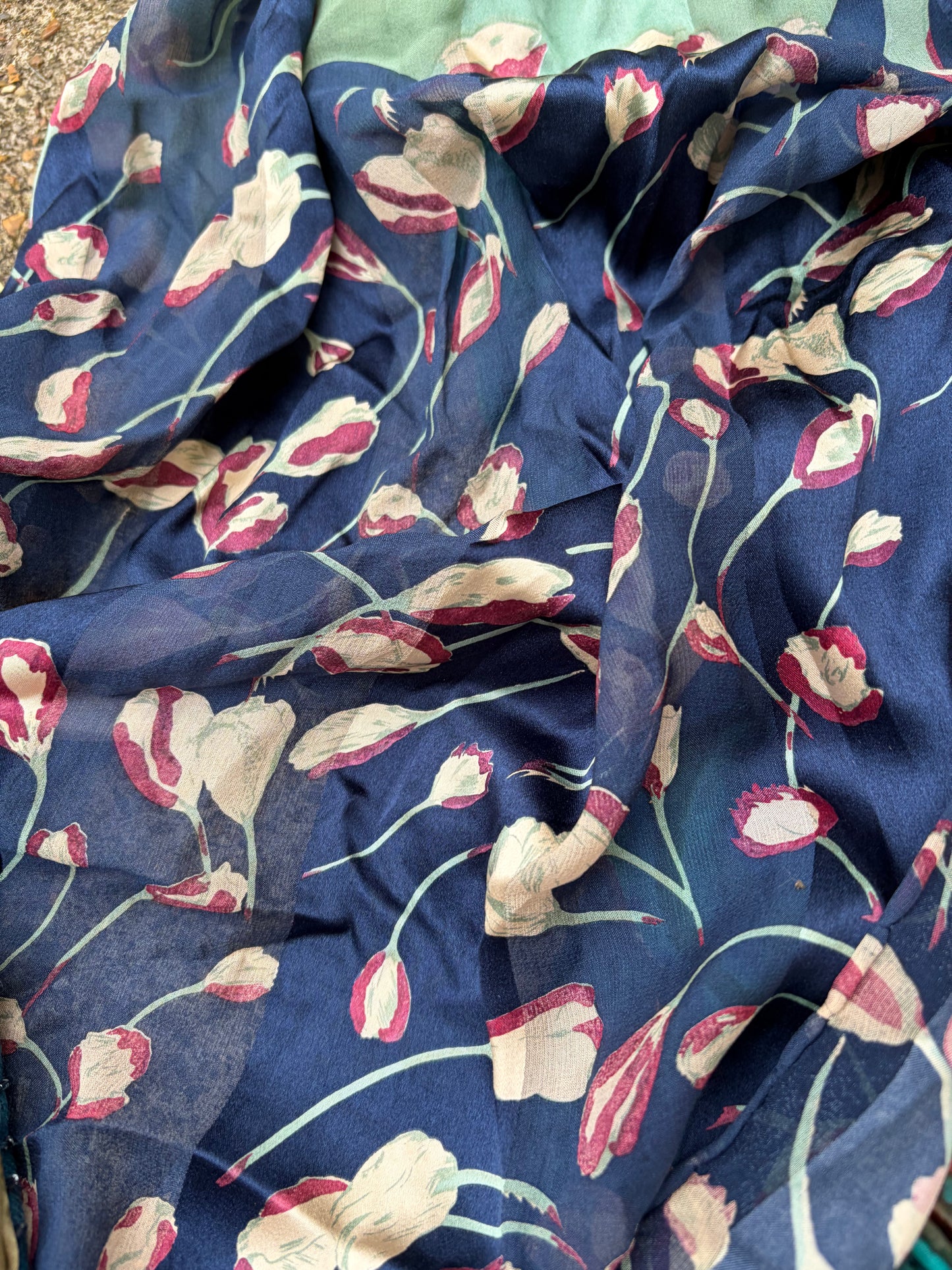 5 SILK SCARVES