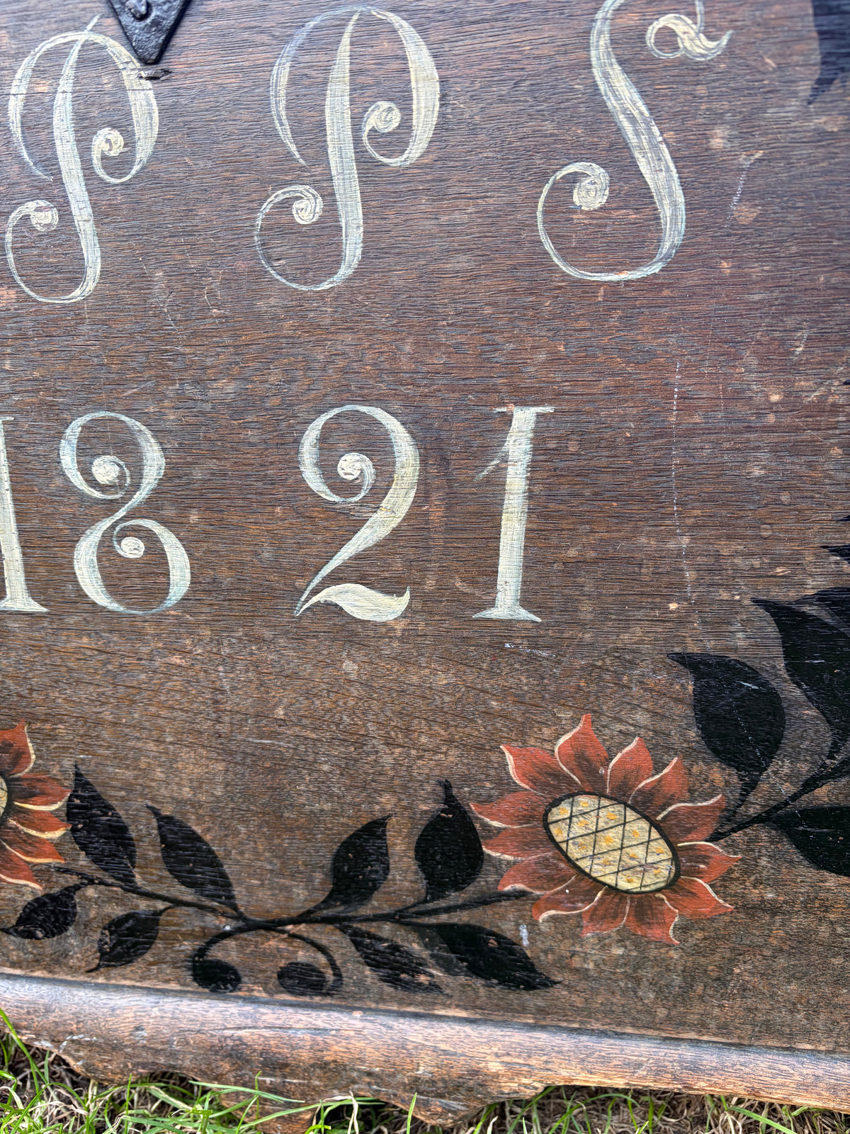 LARGE PAINTED TRUNK