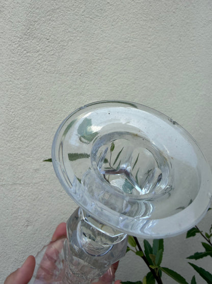 CUT GLASS CANDLESTICKS