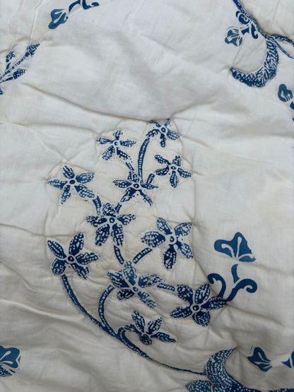 BLUE AND WHITE QUILT