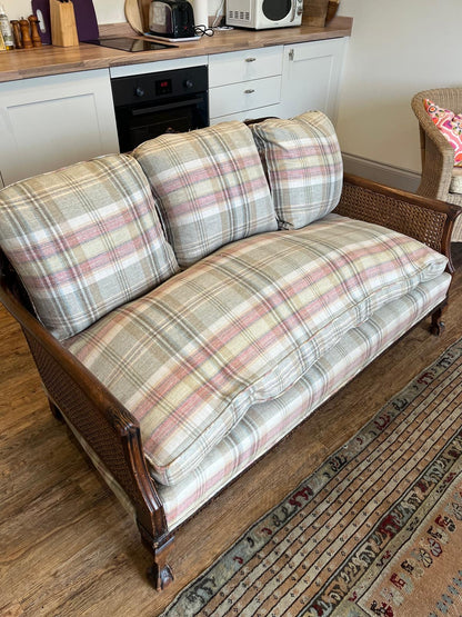 CANE BACKED SOFA