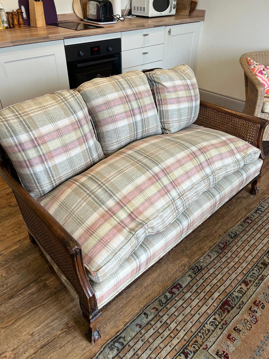 CANE BACKED SOFA