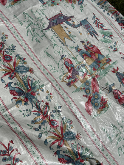 Waxed chintz