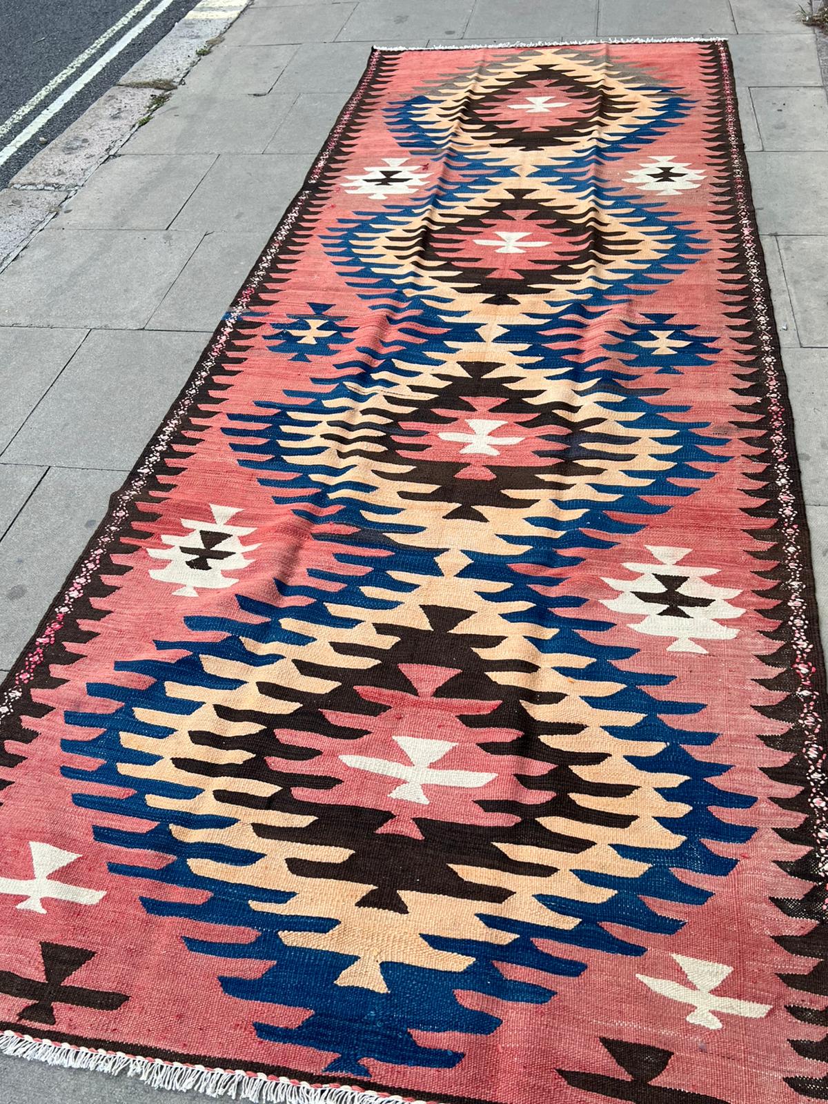 LARGE PINK KILIM