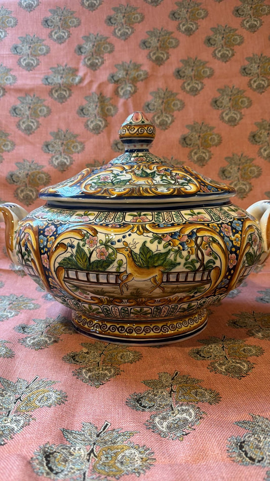 PAINTED POT/ PLANTER