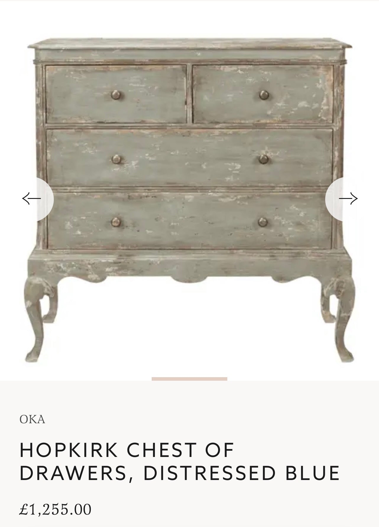 OKA CHEST OF DRAWERS