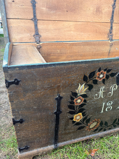 LARGE PAINTED TRUNK