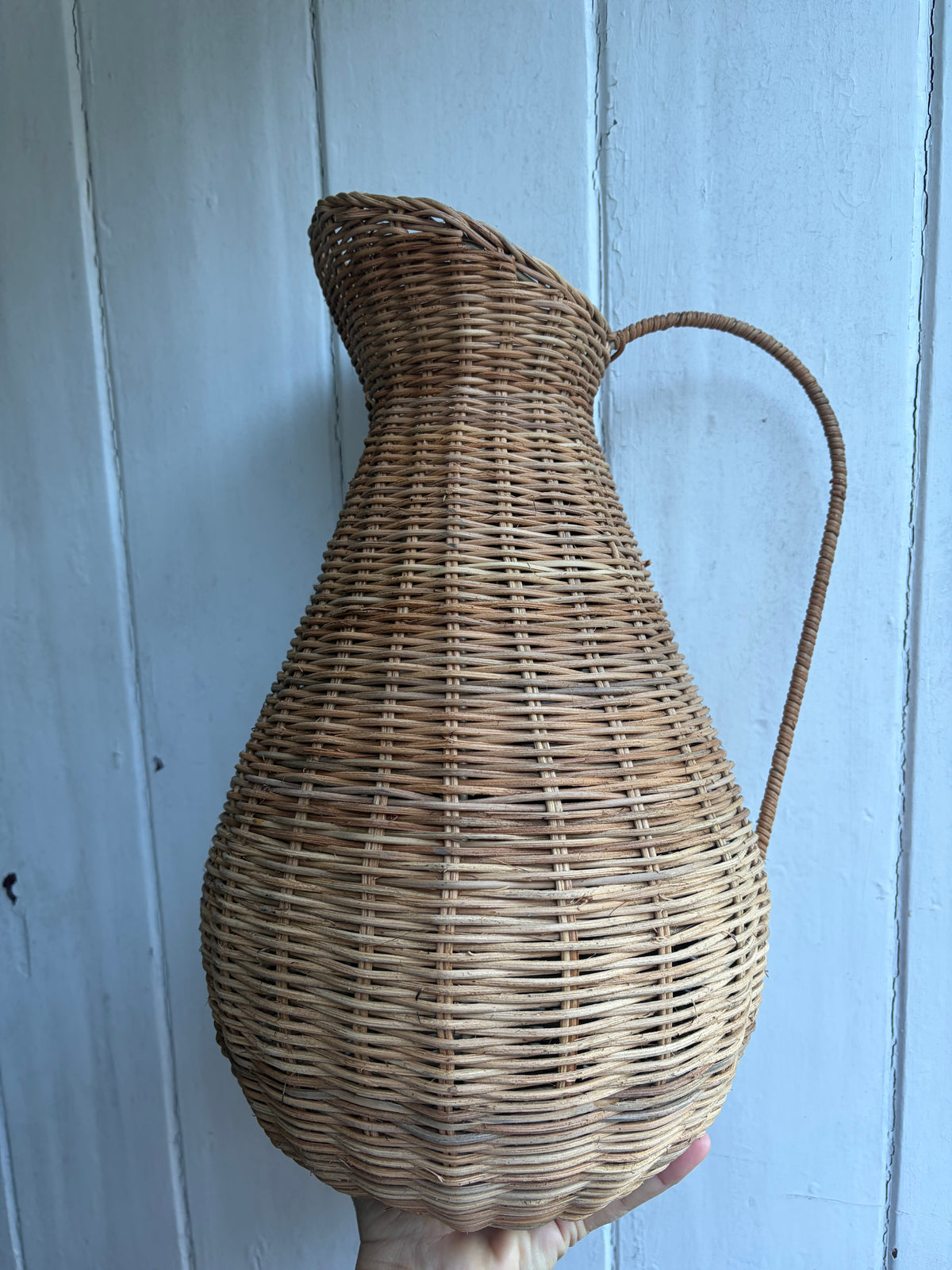 DECORATIVE WICKER JUG