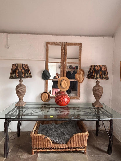 METAL & GLASS TABLE