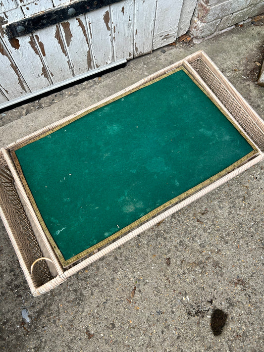 WICKER TRAY